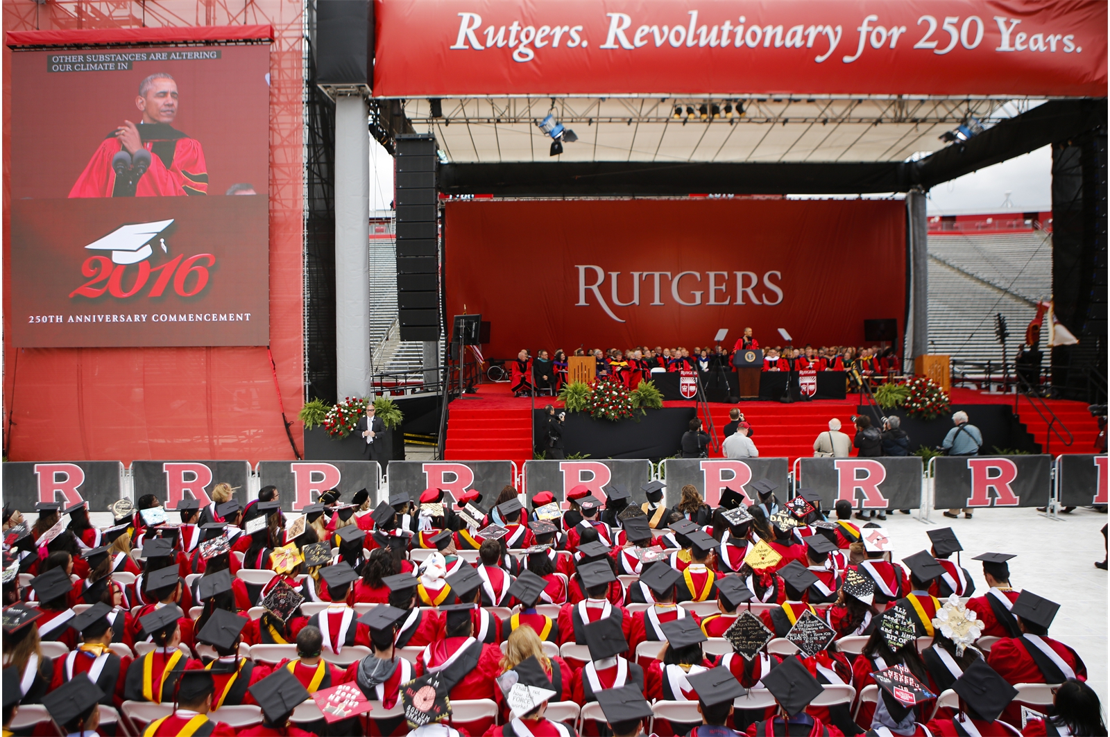 Rutgers Commencement; New Brunswick, NJ.